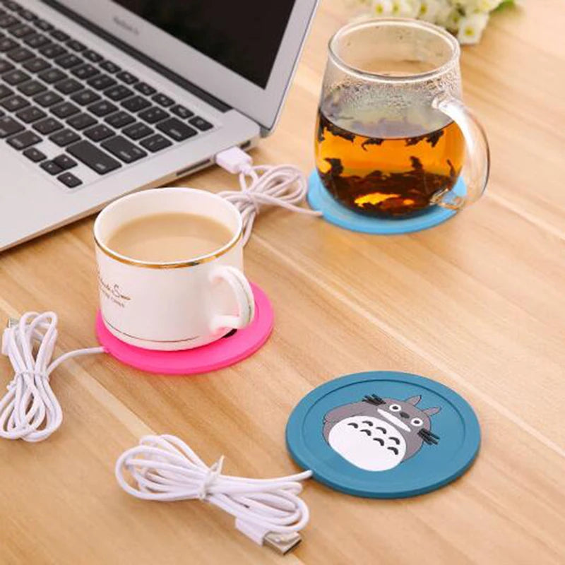 CozyGlow USB Cup Warmer – Silicone Drink Heating Pad for Coffee & Tea
