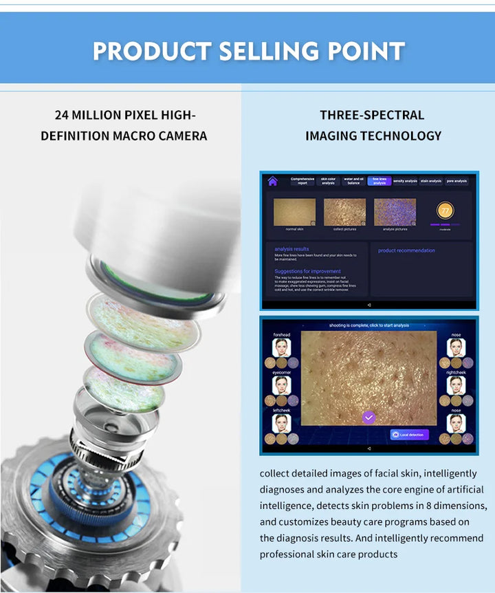 Smart Ice Blue 7-in-1 HydraFacial System – AI-Powered Skin Rejuvenation