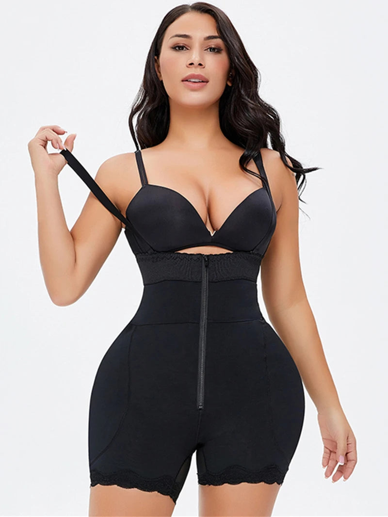Women's Body Shaper with Hip Pads & Tummy Control