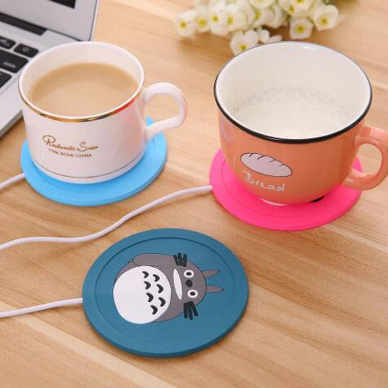 CozyGlow USB Cup Warmer – Silicone Drink Heating Pad for Coffee & Tea