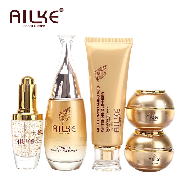 AILKE Collagen Glow Ritual – 5-Piece Brightening & Hydrating Skincare Set