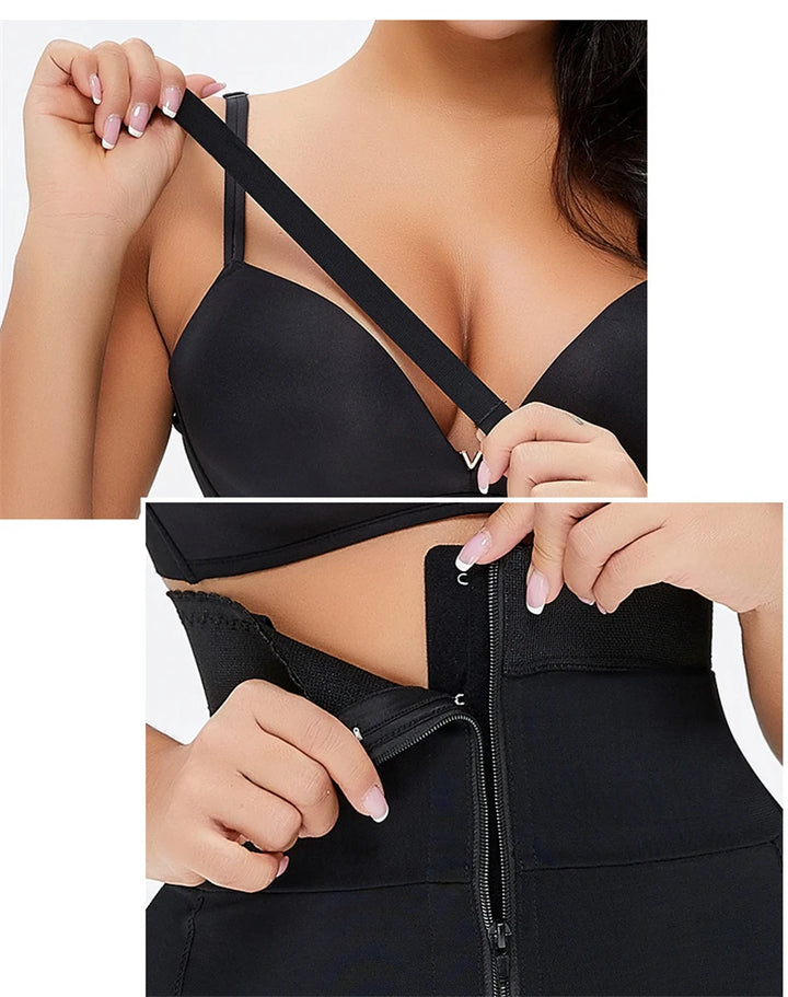 Women's Body Shaper with Hip Pads & Tummy Control