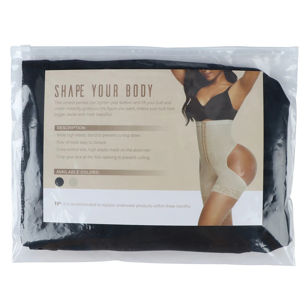 HEXIN High Waist Butt Lifter & Tummy Control Shapewear Shorts
