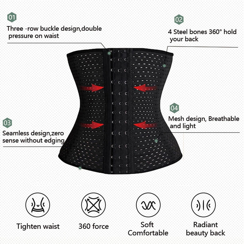 Waist Trainer Corset for Women – Firm Tummy Control