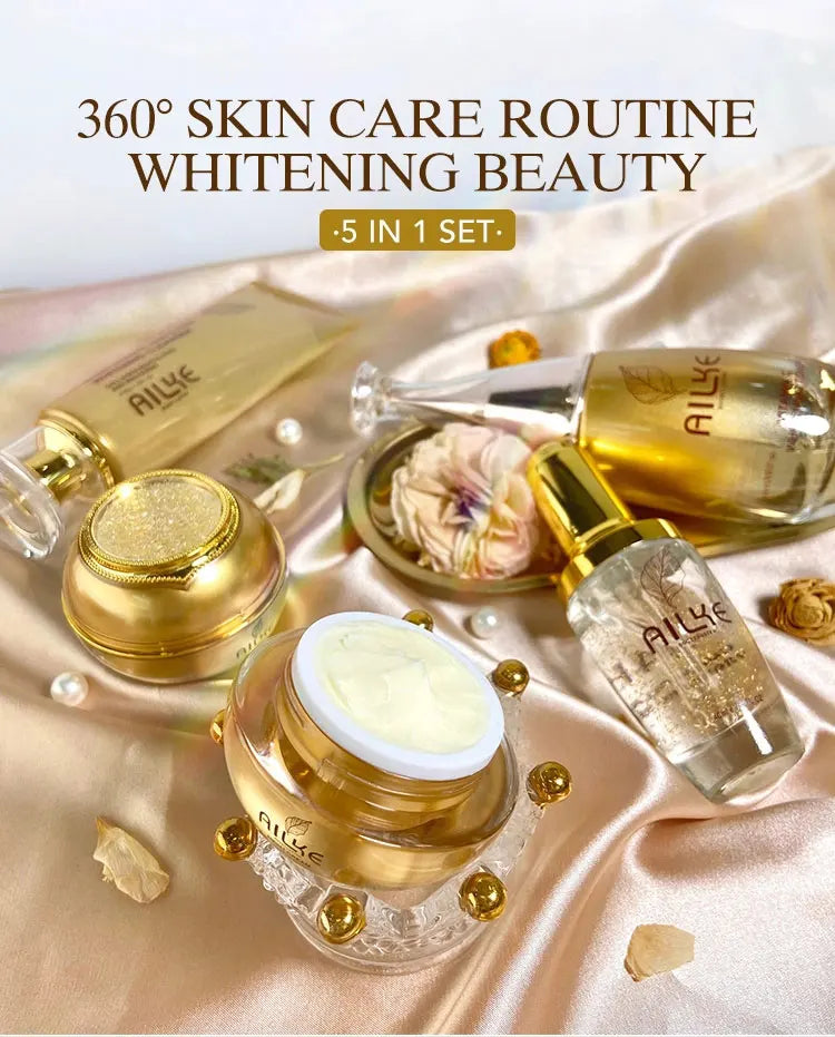 AILKE Collagen Glow Ritual – 5-Piece Brightening & Hydrating Skincare Set