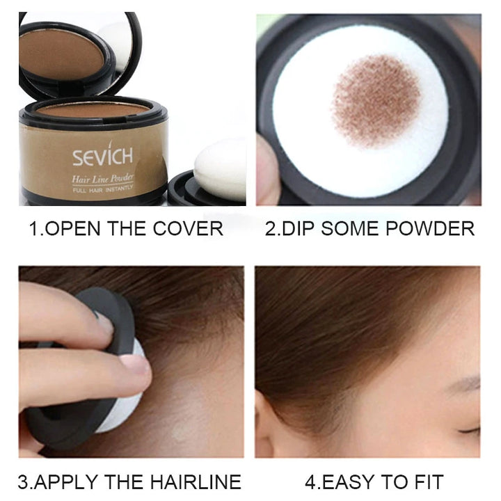 FlawlessEdge Hairline Definer Powder – Natural-Looking Hair Concealer for Fuller, Refined Hairlines