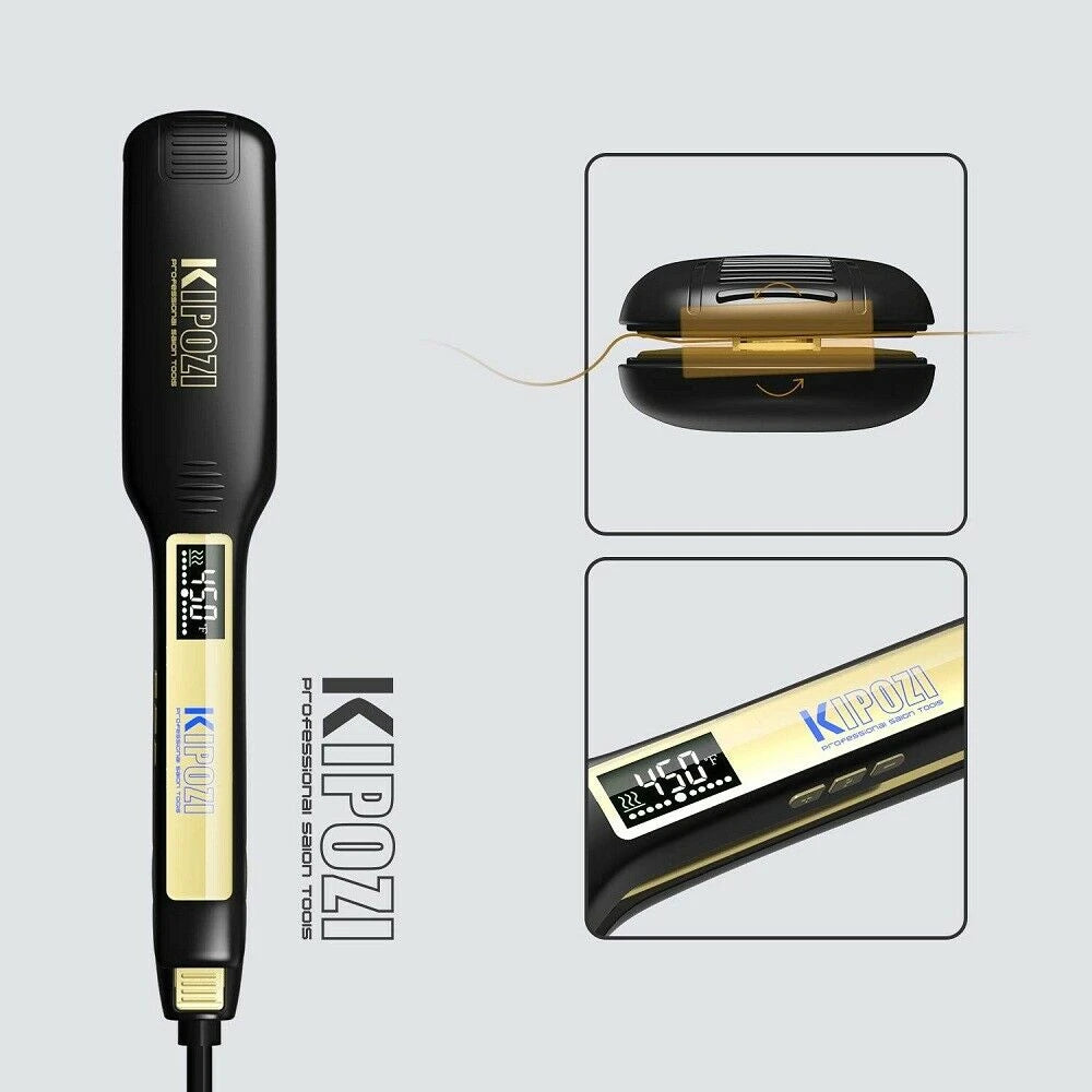 KIPOZI LuxeControl Titanium Styler – Straighten, Curl & Shine with Salon Precision