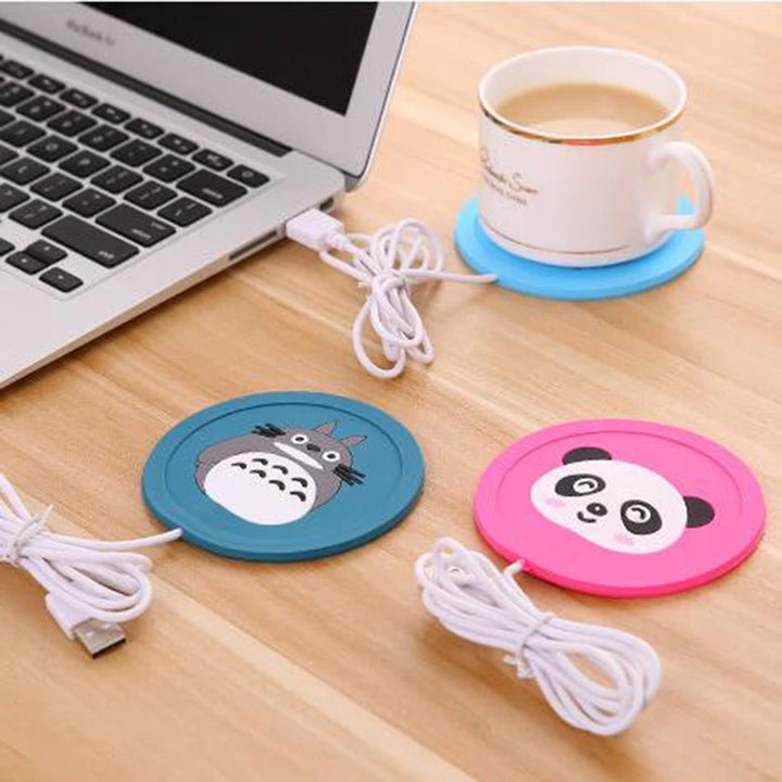 CozyGlow USB Cup Warmer – Silicone Drink Heating Pad for Coffee & Tea