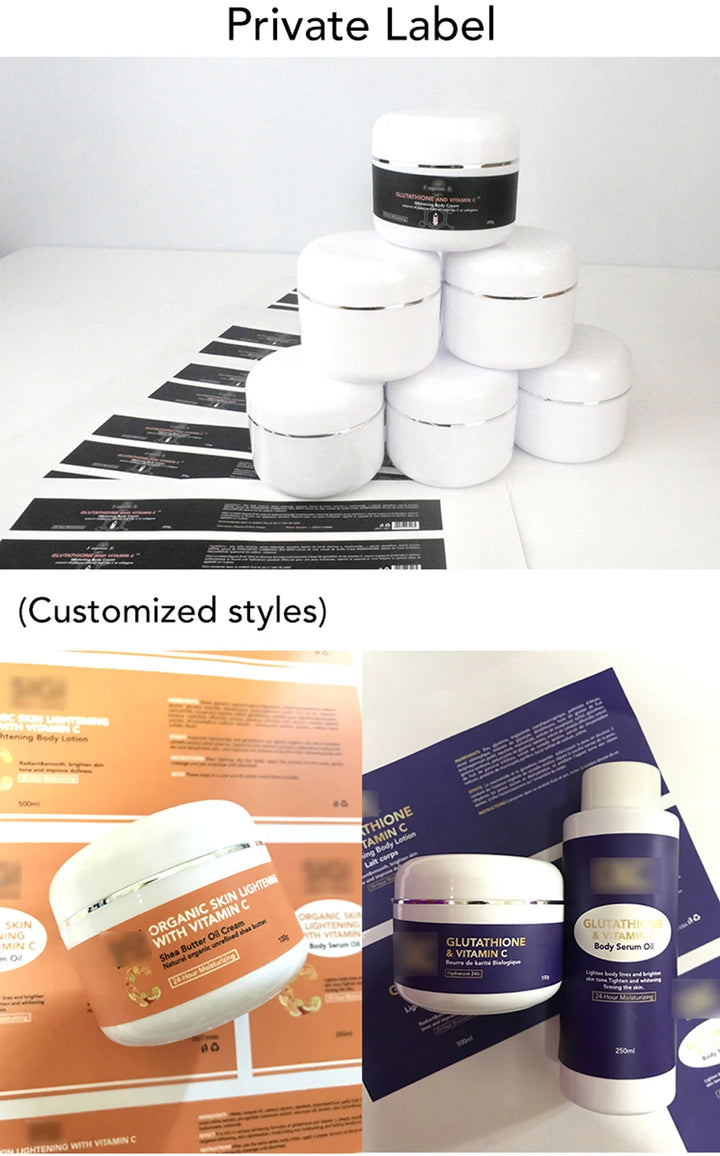 AILKE Glutathione Whitening & Brightening Cream – Deep Moisture for Face & Body, Fades Dark Spots & Evens Skin Tone