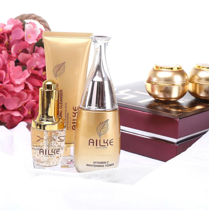AILKE Collagen Glow Ritual – 5-Piece Brightening & Hydrating Skincare Set