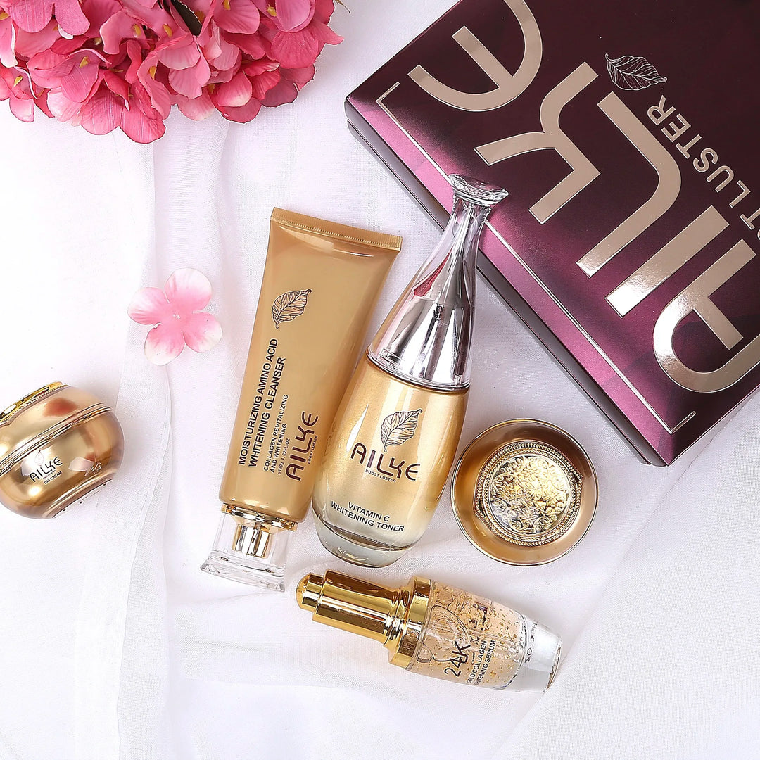 AILKE Collagen Glow Ritual – 5-Piece Brightening & Hydrating Skincare Set