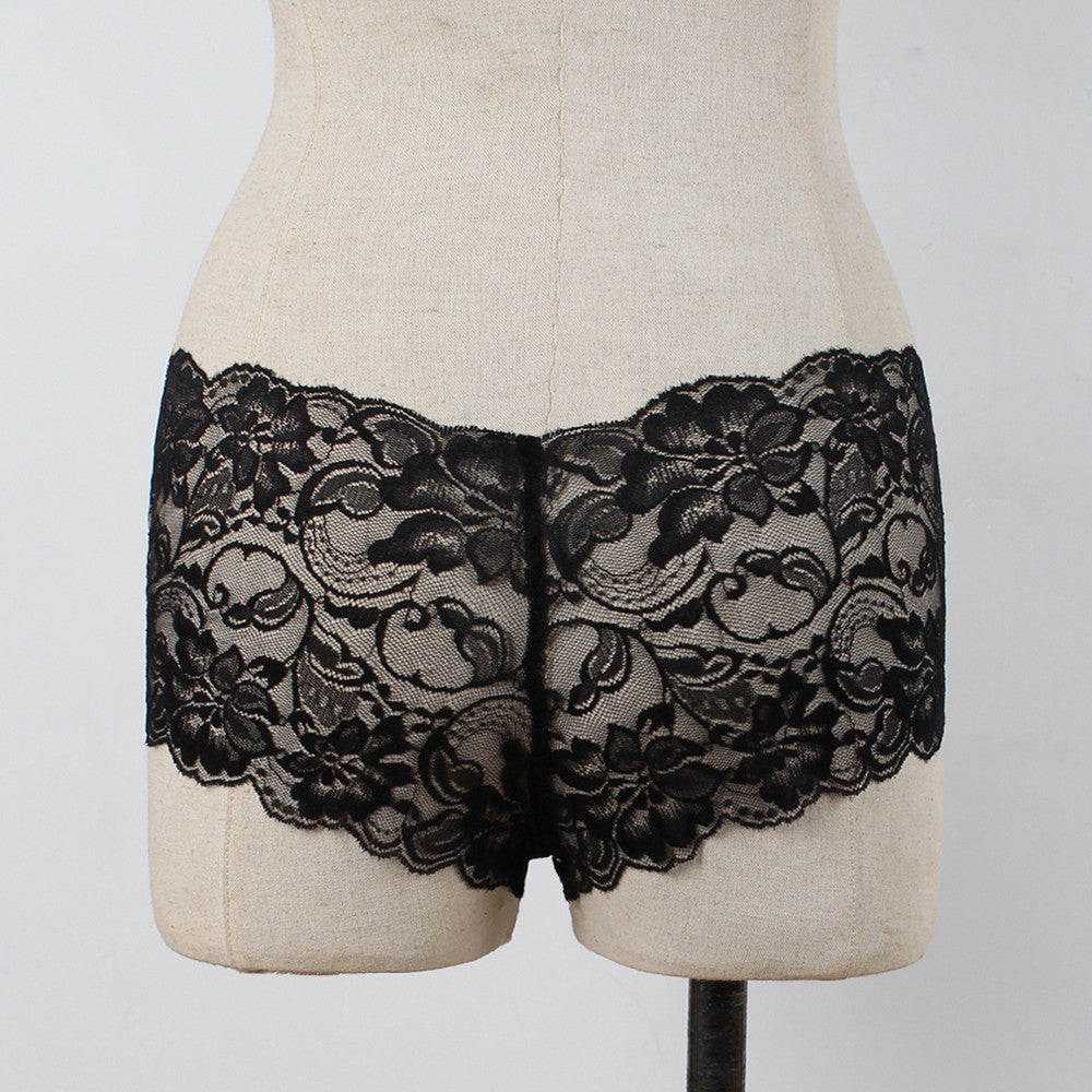 EmpowerEase Floral Lace Sheer Brief – Seamless, Soft & Seductive