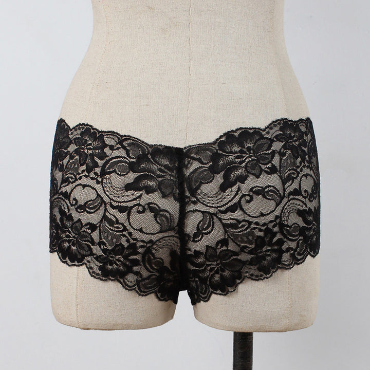 EmpowerEase Floral Lace Sheer Brief – Seamless, Soft & Seductive