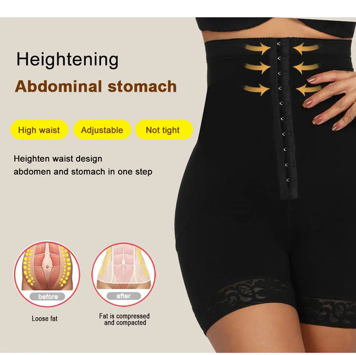 3-in-1 Lace Butt Lifter Corset – High-Waist Tummy Control Shapewear