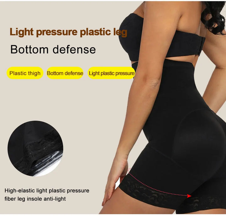 3-in-1 Lace Butt Lifter Corset – High-Waist Tummy Control Shapewear