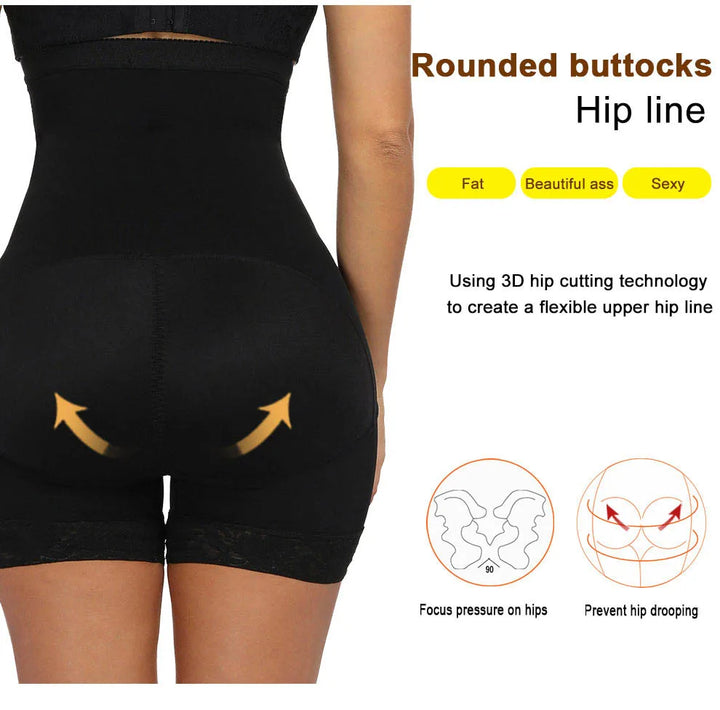 3-in-1 Lace Butt Lifter Corset – High-Waist Tummy Control Shapewear