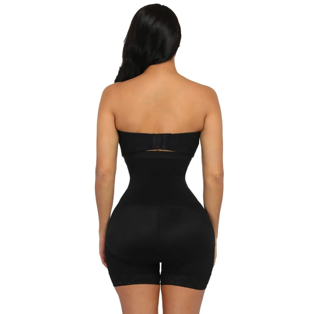 3-in-1 Lace Butt Lifter Corset – High-Waist Tummy Control Shapewear