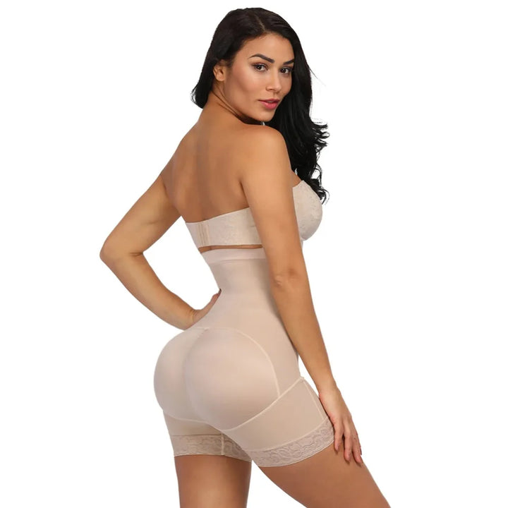 3-in-1 Lace Butt Lifter Corset – High-Waist Tummy Control Shapewear
