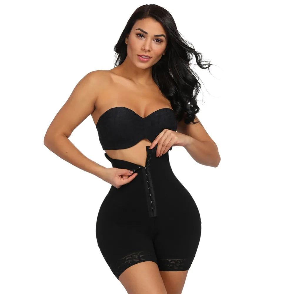 3-in-1 Lace Butt Lifter Corset – High-Waist Tummy Control Shapewear
