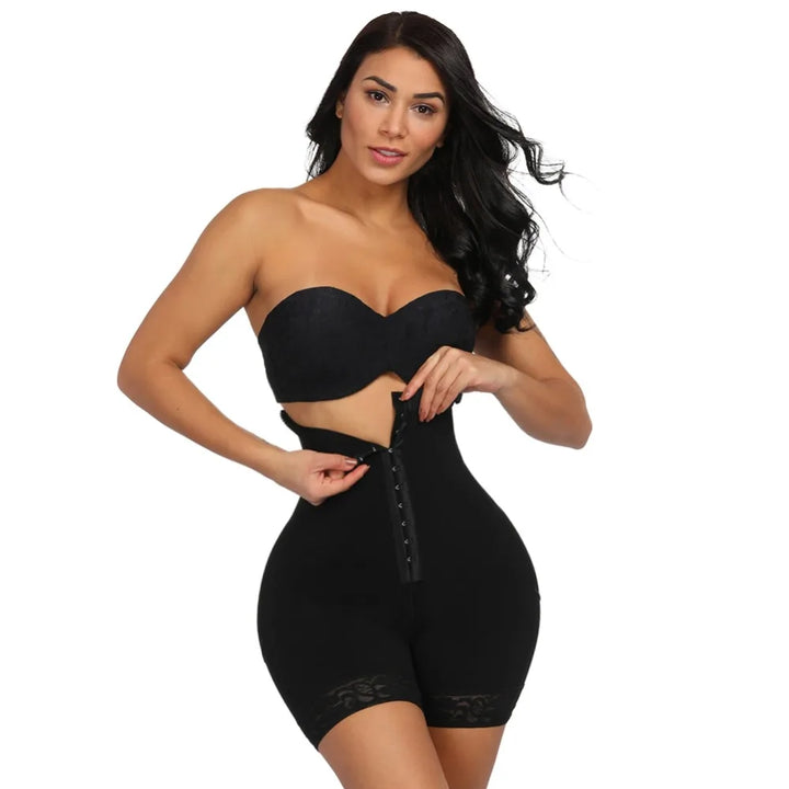 3-in-1 Lace Butt Lifter Corset – High-Waist Tummy Control Shapewear