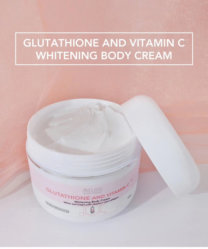 AILKE Luxe Brightening & Moisturizing Body Care Set – Glutathione, Vitamin C & Shea Butter
