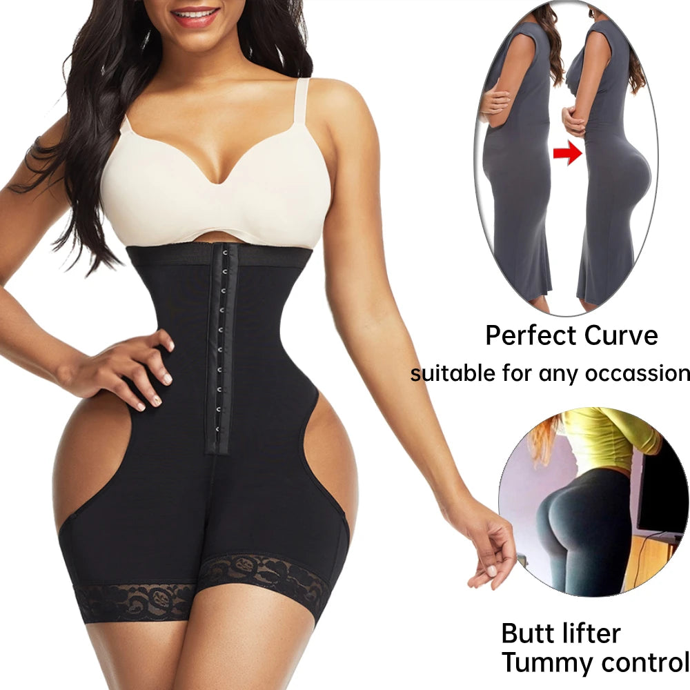 HEXIN High Waist Butt Lifter & Tummy Control Shapewear Shorts