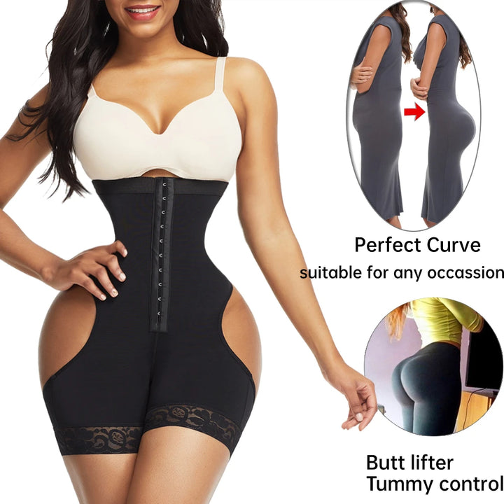 HEXIN High Waist Butt Lifter & Tummy Control Shapewear Shorts