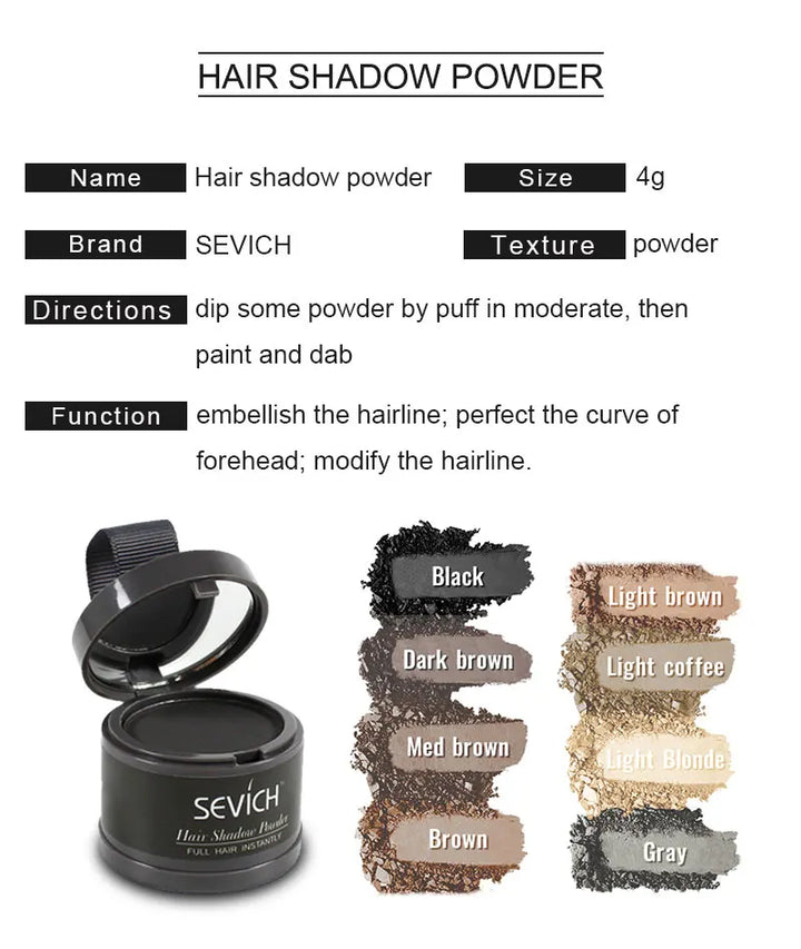FlawlessEdge Hairline Definer Powder – Natural-Looking Hair Concealer for Fuller, Refined Hairlines