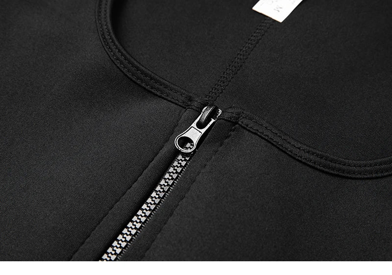Women's Sauna Waist Trainer Vest – Black Neoprene Shaper