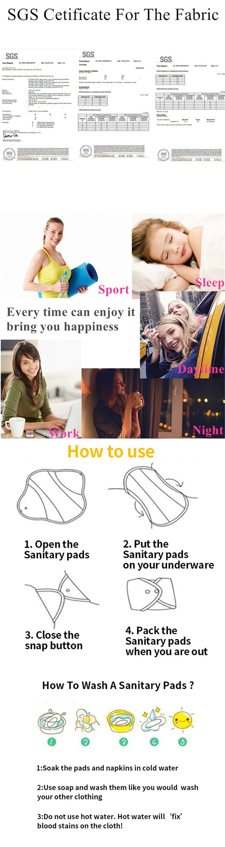 10PCS Reusable Pads