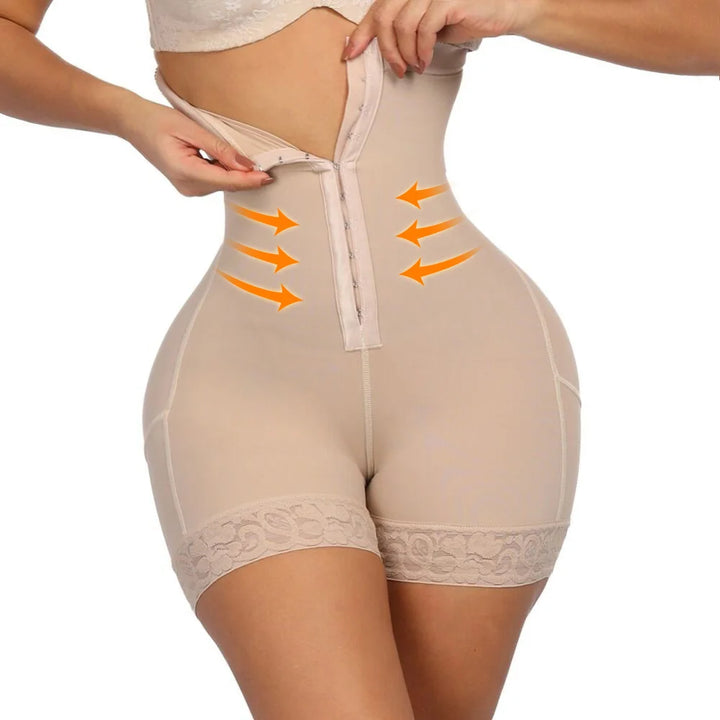 3-in-1 Lace Butt Lifter Corset – High-Waist Tummy Control Shapewear