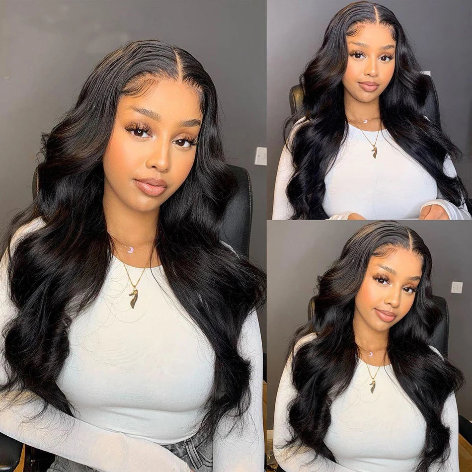 HD Body Wave Lace Front Wig – 28–30” Virgin Brazilian Hair, 180% Density