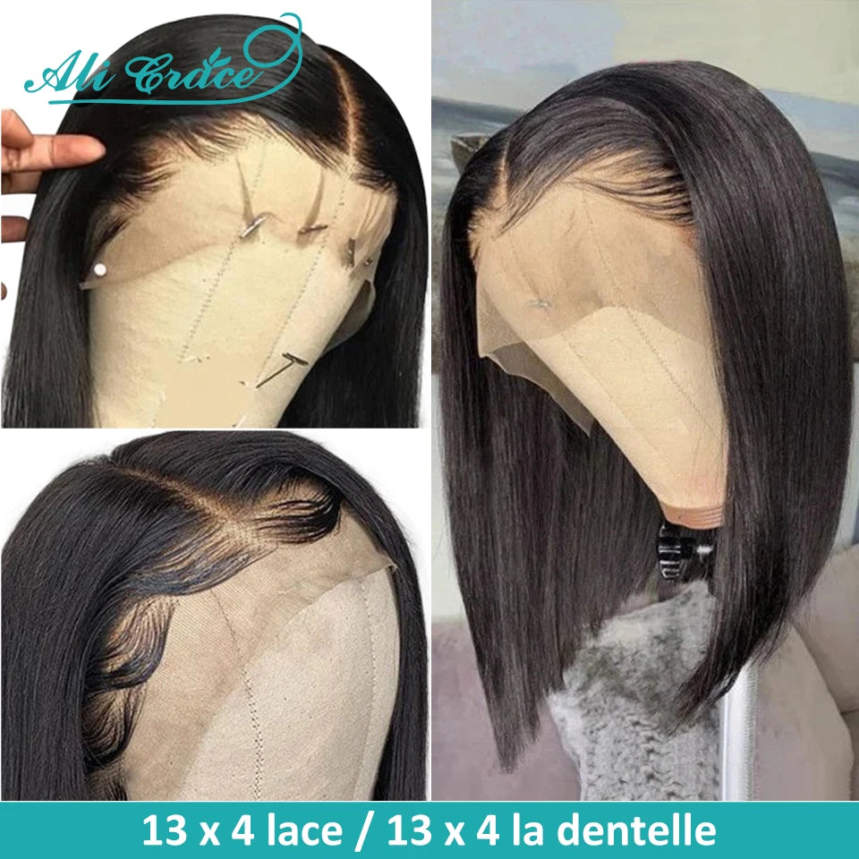 Empower Bob – Natural Black Brazilian Lace Front Wig