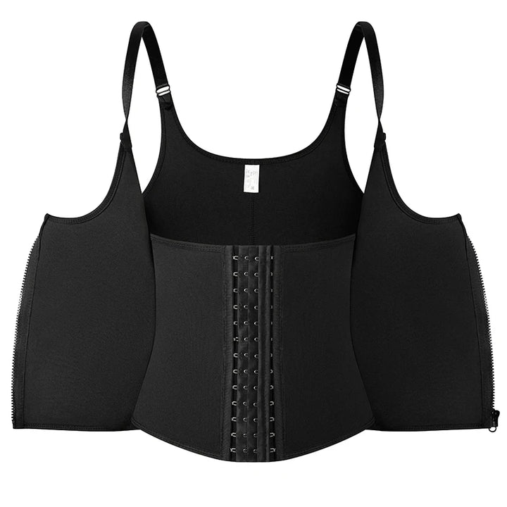 Women's Sauna Waist Trainer Vest – Black Neoprene Shaper