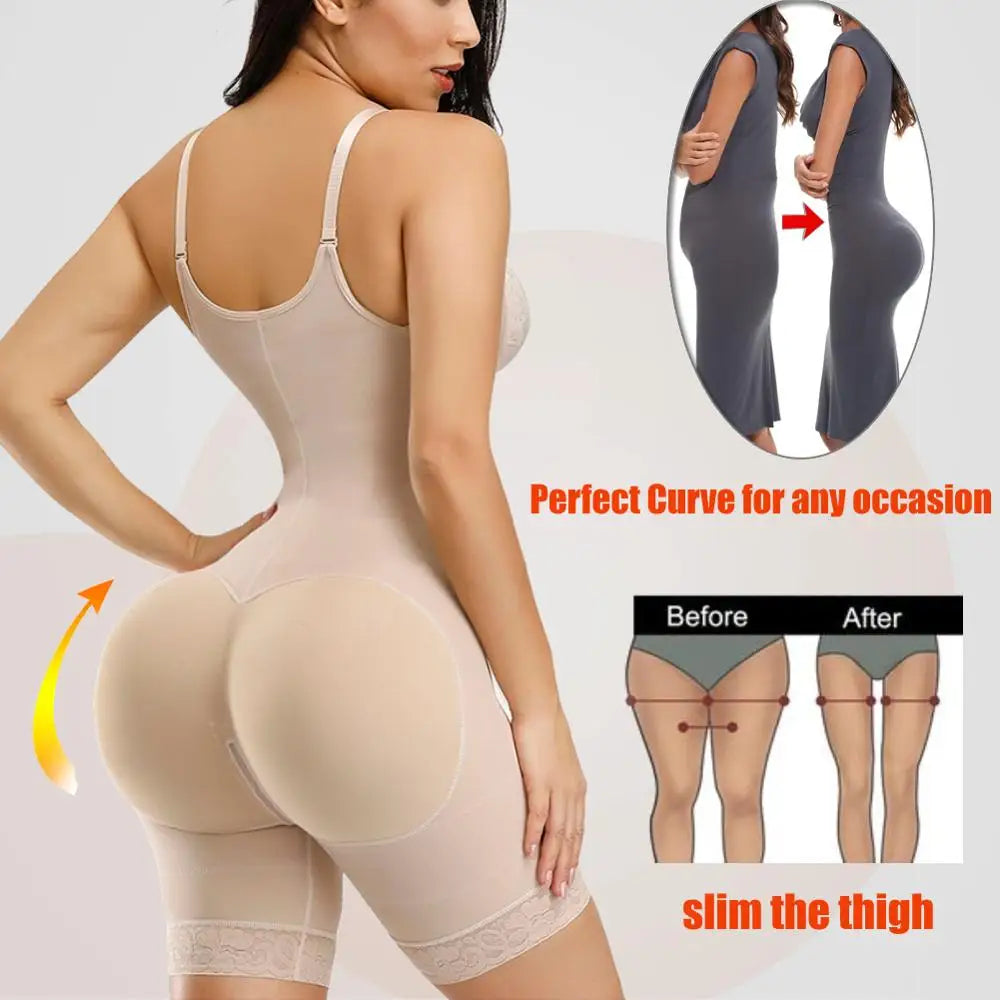 Colombian Waist Trainer Body Shaper – Postpartum Slimming & Butt Lifting Girdle