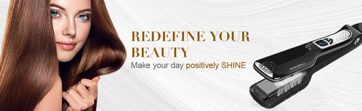SteamSilk Pro Titanium Hair Straightener & Curling Comb