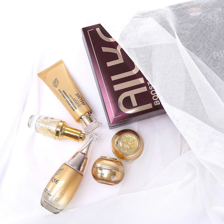 AILKE Collagen Glow Ritual – 5-Piece Brightening & Hydrating Skincare Set