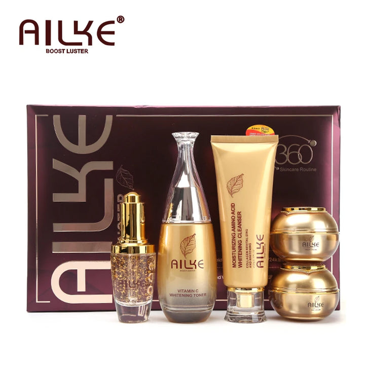 AILKE Collagen Glow Ritual – 5-Piece Brightening & Hydrating Skincare Set