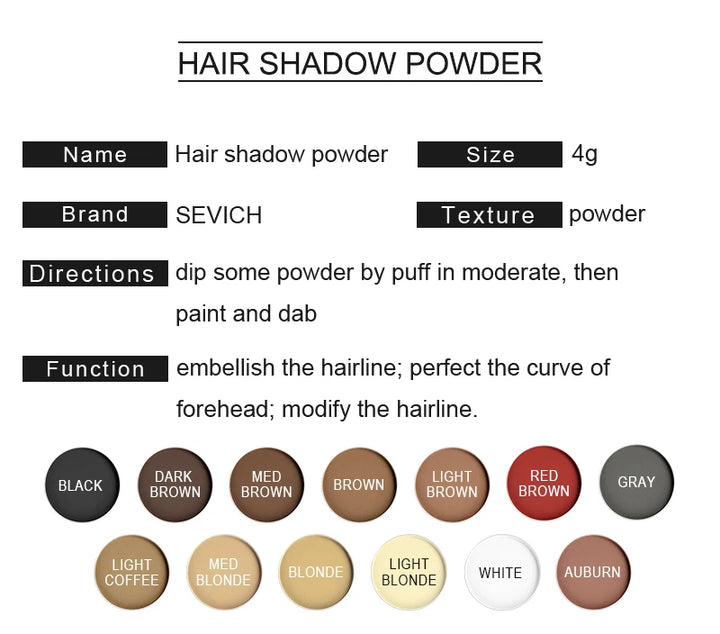 FlawlessEdge Hairline Definer Powder – Natural-Looking Hair Concealer for Fuller, Refined Hairlines