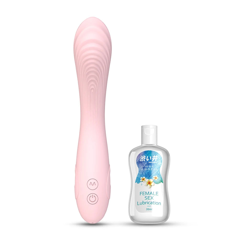 DRY WELL AVA Vibrator – G-Spot & Clitoral Massager with 6 Vibration Modes, Waterproof Rechargeable Silicone