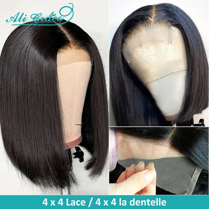 Empower Bob – Natural Black Brazilian Lace Front Wig