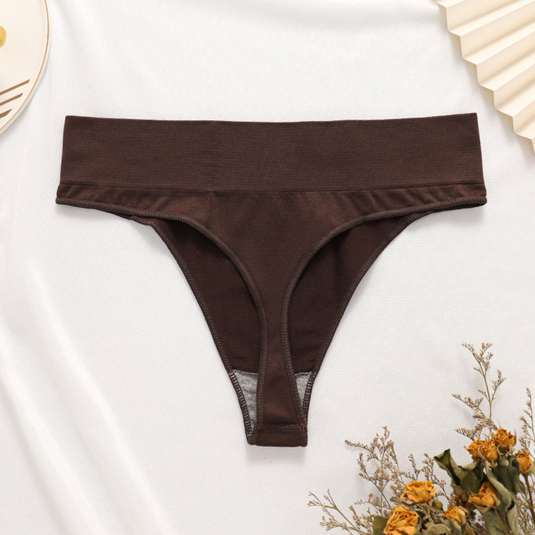 Seamless Breathable High-Rise Thong – Ultra-Comfortable Invisible Panties for Women