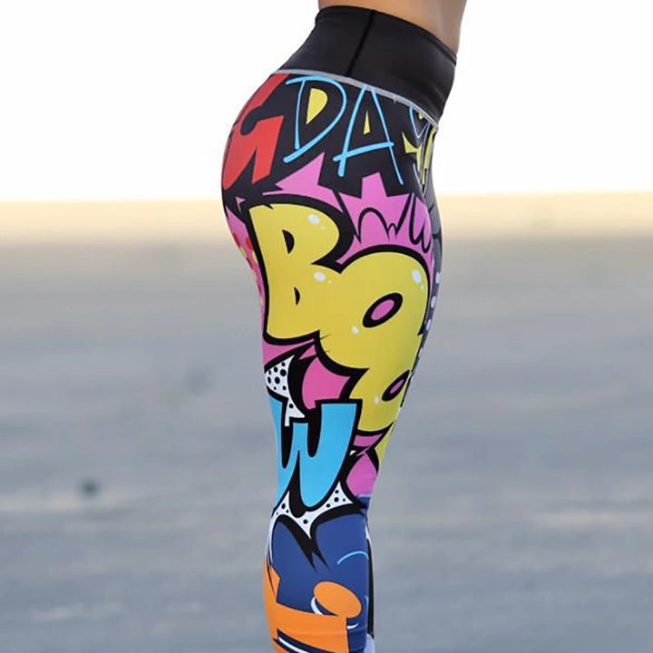 SculptLift™ Scrunch Butt Print Yoga Leggings – High Waist Push-Up Gym Pants for Women
