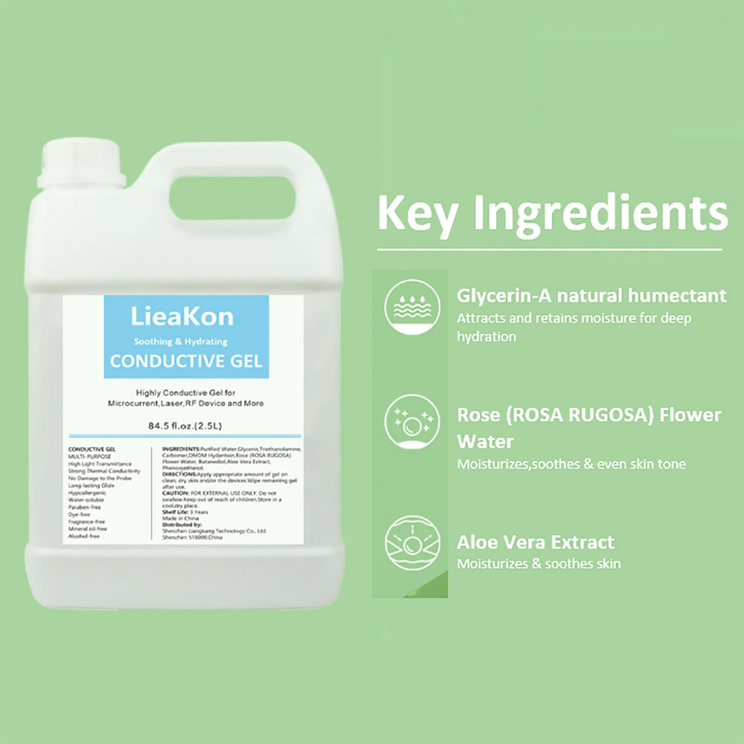 2.5L Clear Conductive Gel for Radiofrequency & Cavitation | Ultrasound Contact Gel