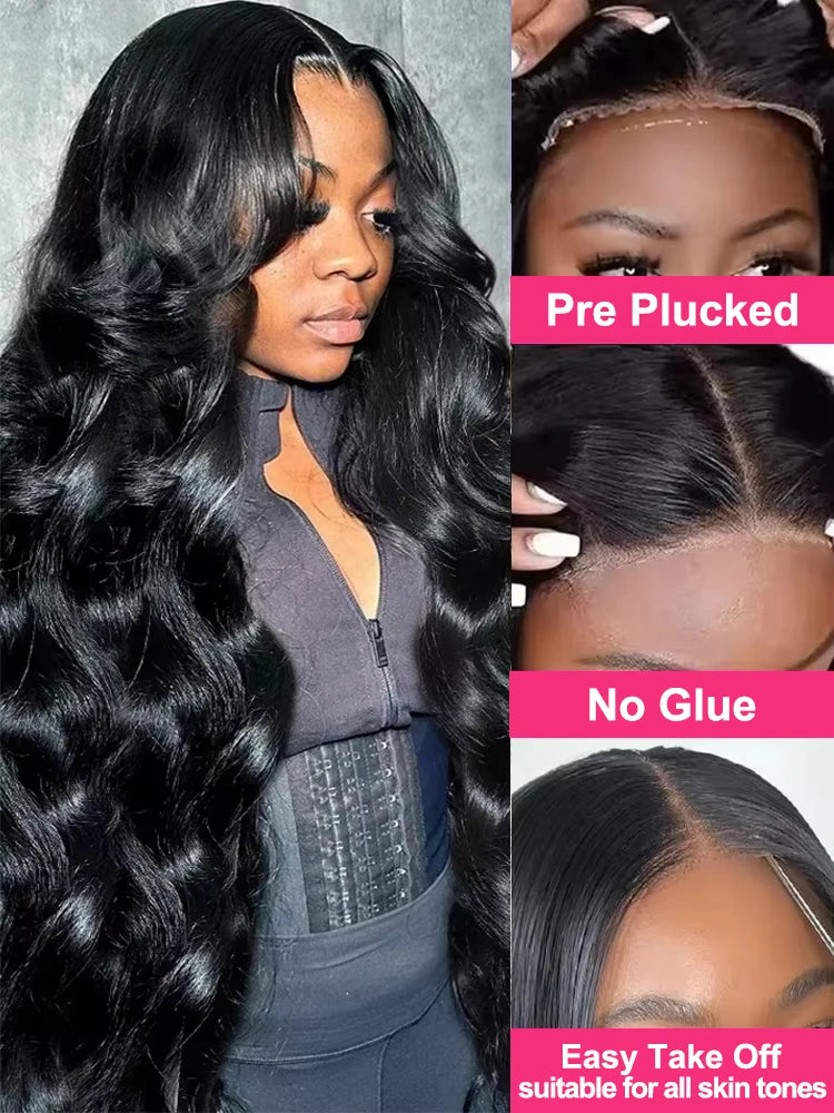 Water Wave Lace Front Wig – HD Transparent Lace, 200% Density, Glueless Fit