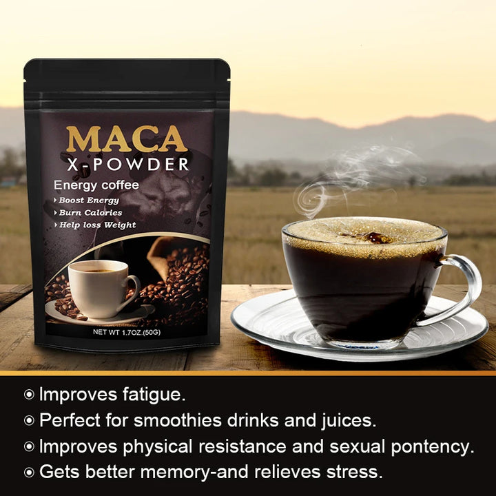 Beworths Maca Root Coffee – Natural Energy & Performance Support, Builds Strength, Enhances Focus – 100g