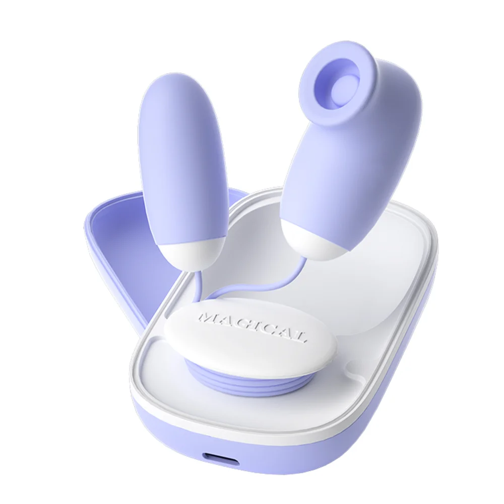 Clitoral Sucking Vibrator & Vibrating Egg – 2-in-1 G Spot, Nipple & Clitoris Stimulator with 12 Modes, USB Rechargeable
