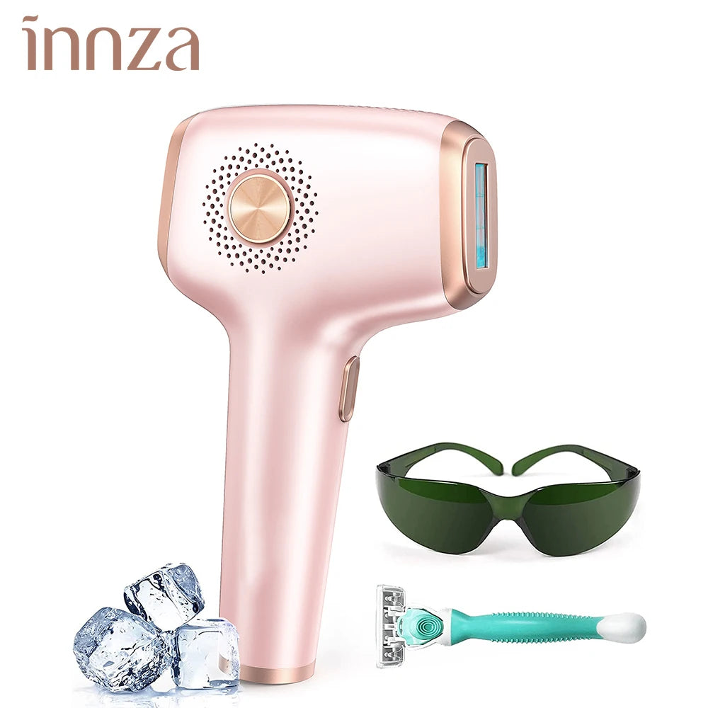 INNZA IceCool IPL Hair Removal Device – 9 Levels for Painless, Permanent Results