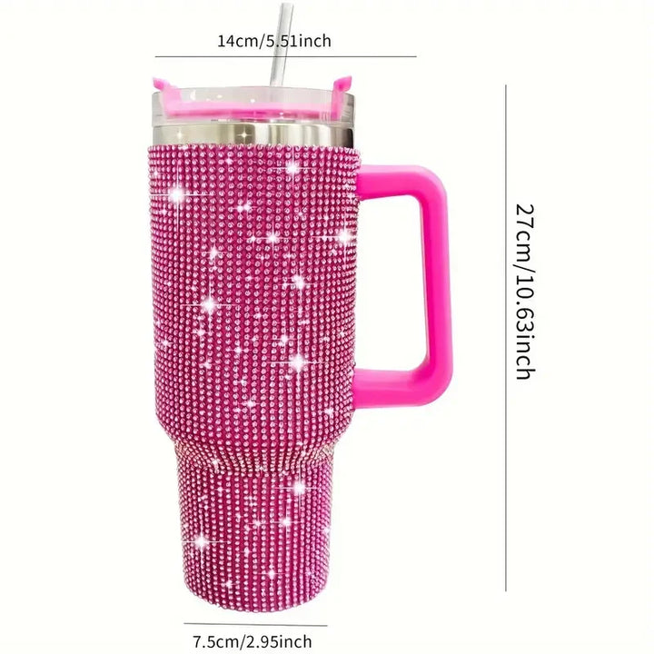GlamHydrate 40oz Luxe Studded Tumbler