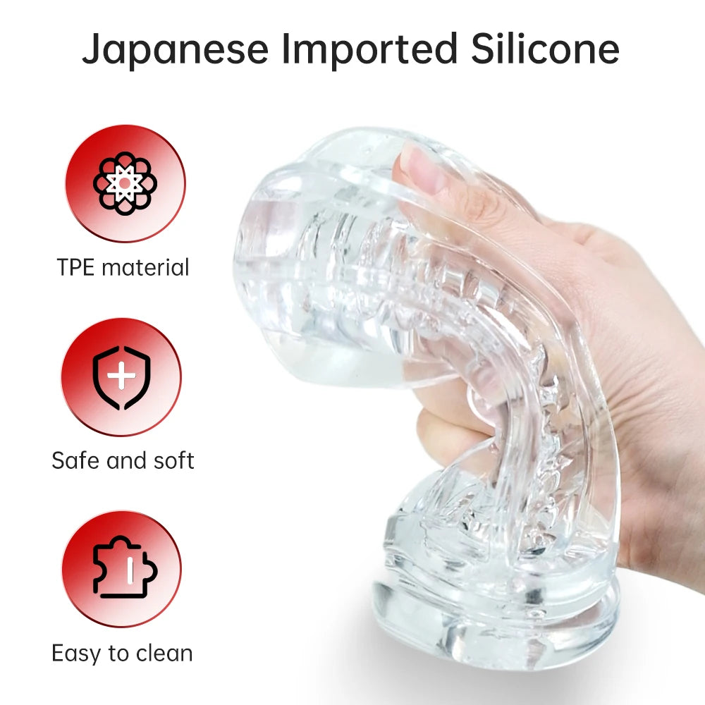 DRY WELL Hurricane Male Masturbator – Portable Pocket Stroker with Spiral Suction & Realistic TPE Texture
